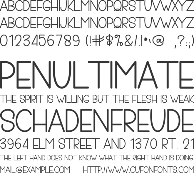 Designer1 font preview