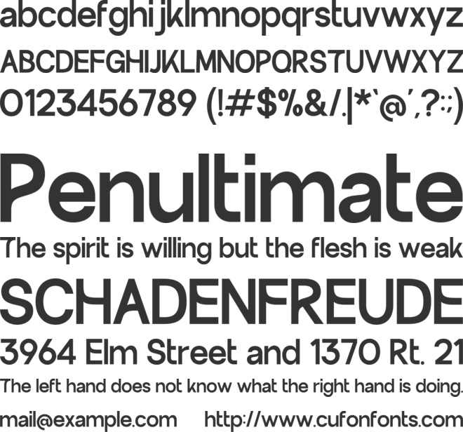 GC Palioka font preview