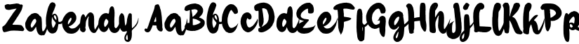 Zabendy font download