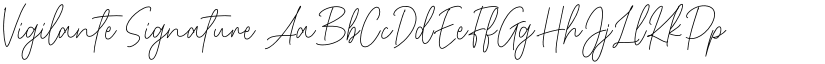 Vigilante Signature font download
