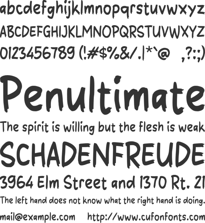 Zabelan font preview