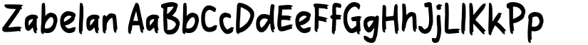 Zabelan font