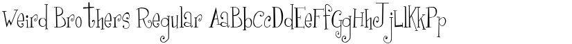 Weird Brothers Regular font