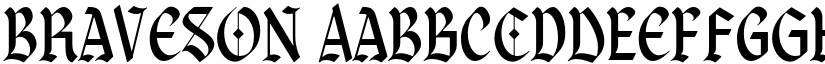 Braveson font