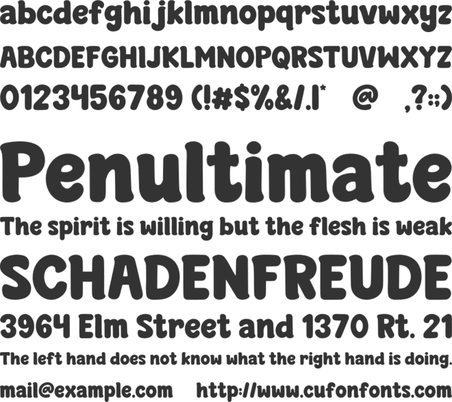 Wonderful Christmas font preview