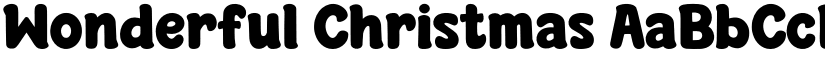 Wonderful Christmas font