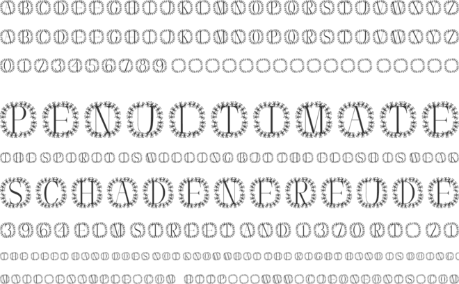 Botanika Ring Monogram font preview
