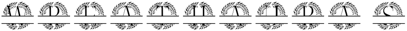 Wreathaura Split Monogram font