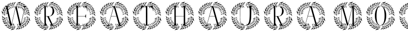 Wreathaura Monogram font download