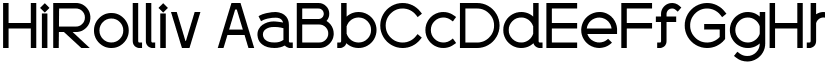 HiRolliv font