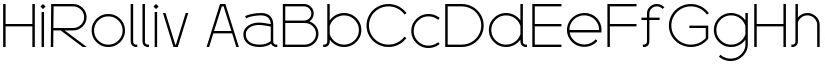 HiRolliv font