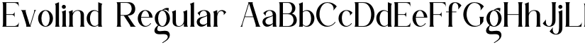Evolind Regular font