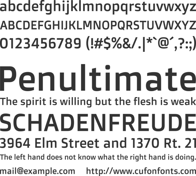 Doppio One font preview