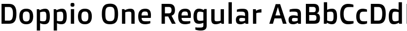 Doppio One Regular font