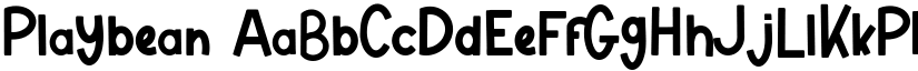 Playbean font