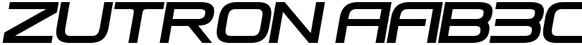 ZUTRON font download