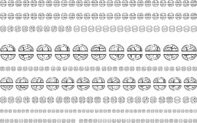 Circulaflora Split Monogram font preview