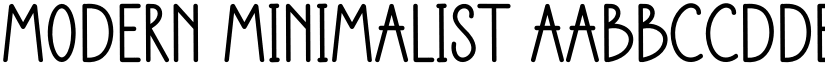 Modern Minimalist font