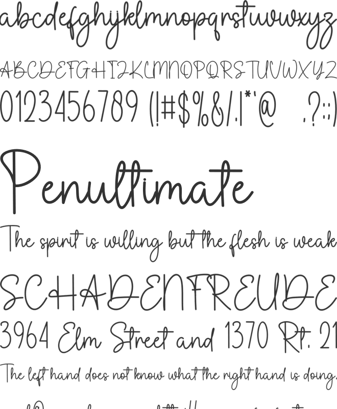 Simple Daylight font preview