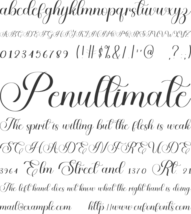 Special Majestic font preview