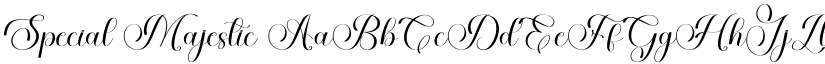 Special Majestic font