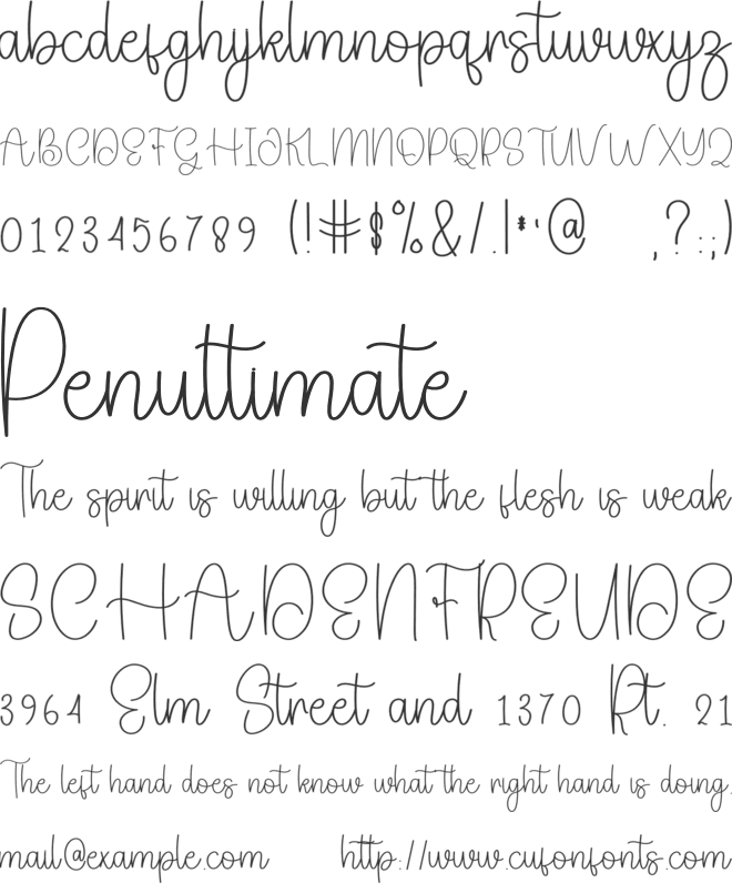 Starlight1 font preview