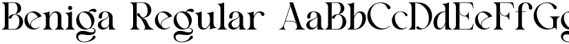 Beniga Regular font