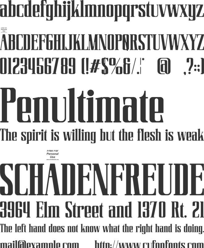 Ploker font preview