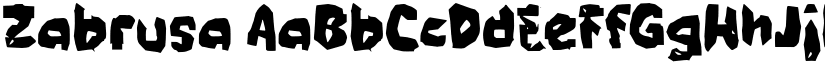 Zabrusa font