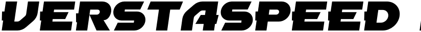 Verstaspeed font