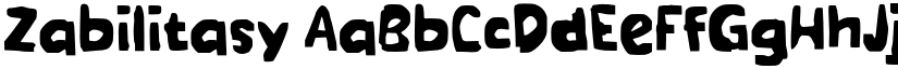 Zabilitasy font