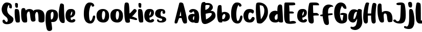 Simple Cookies font download