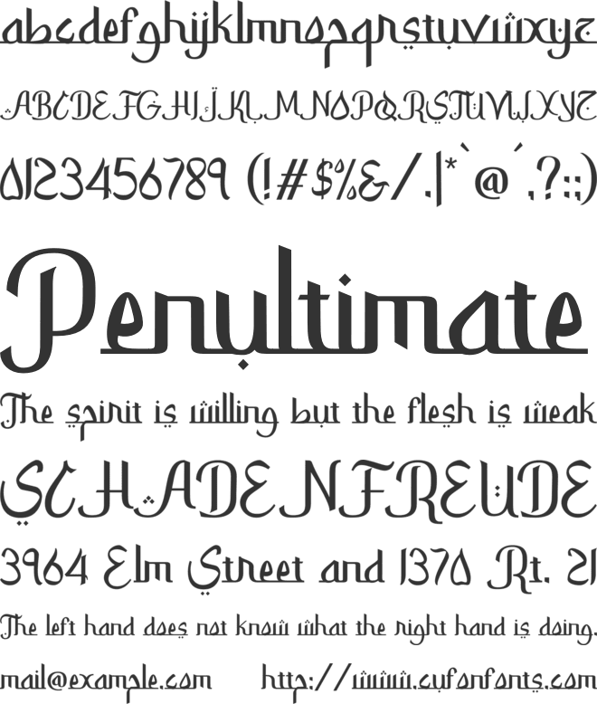 Bullan Ramadhan font preview