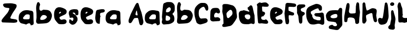 Zabesera font download
