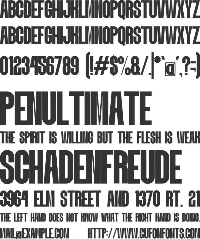 Theblock font preview