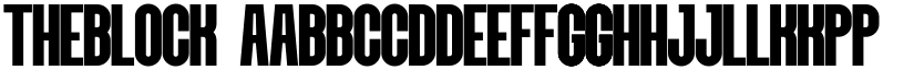 Theblock font download