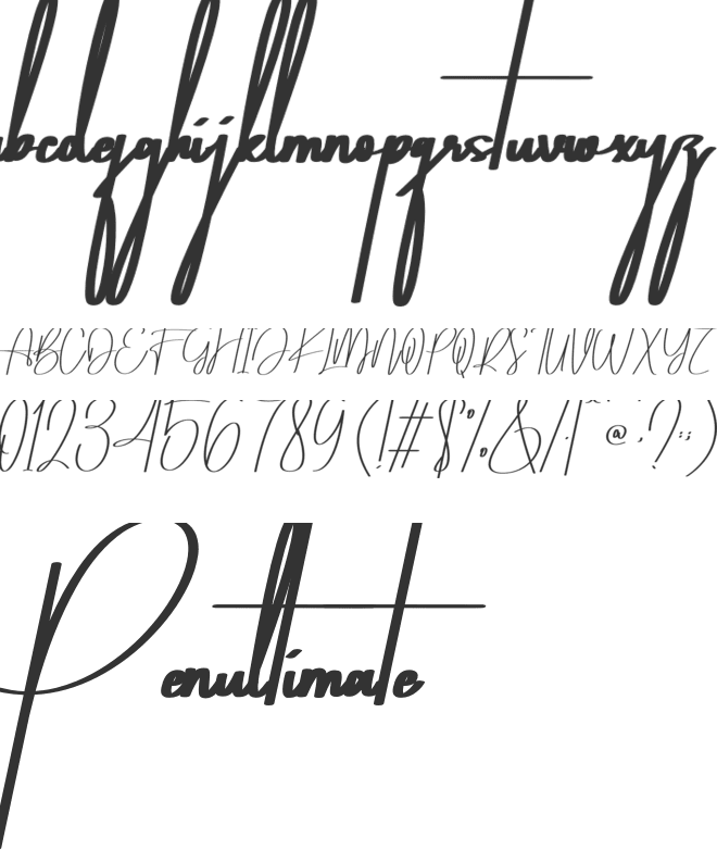 North Balgimosh font preview