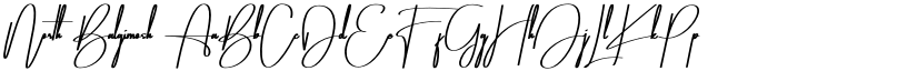 North Balgimosh font