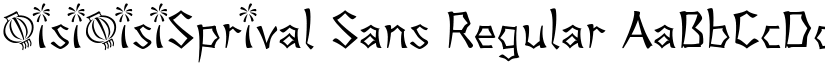 QisiQisiSprival Sans Regular font