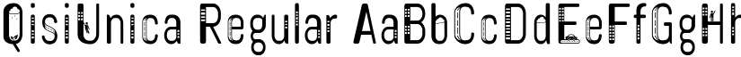 QisiUnica Regular font