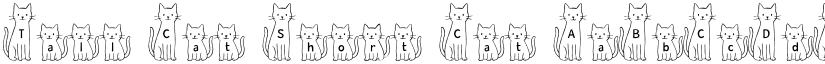 Tall Cat Short Cat font