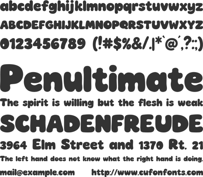 Fun Letters font preview