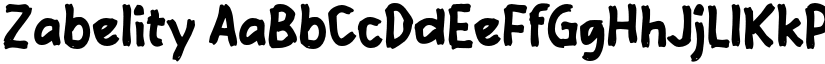 Zabelity font