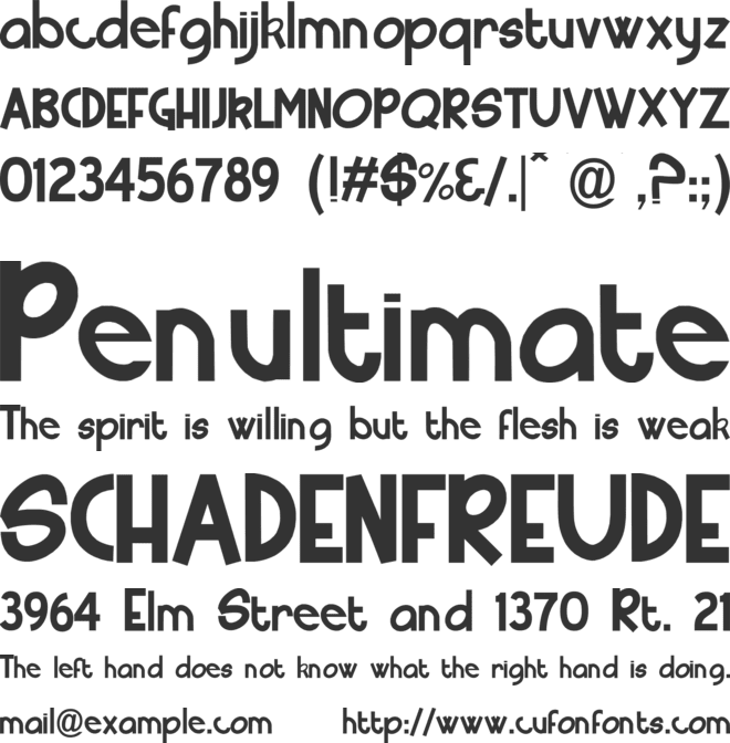 Four More Years font preview