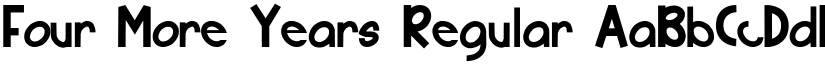 Four More Years Regular font