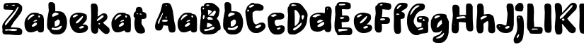 Zabekat font download