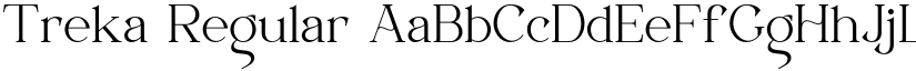 Treka Regular font