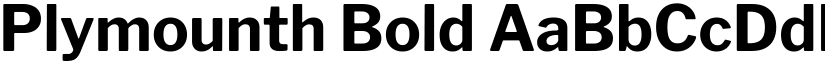 Plymounth Bold font