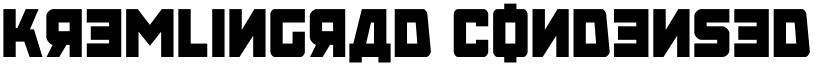 Kremlingrad Condensed font