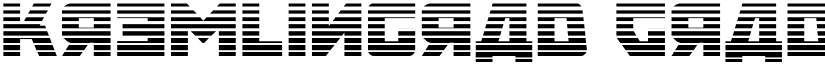 Kremlingrad Gradient font